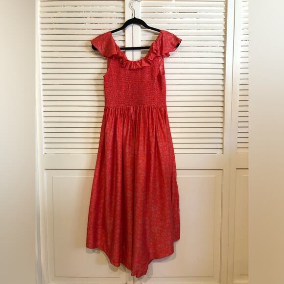 Hatch The Briana Floral Maternity Silk Midi Dress - Picture 8 of 13